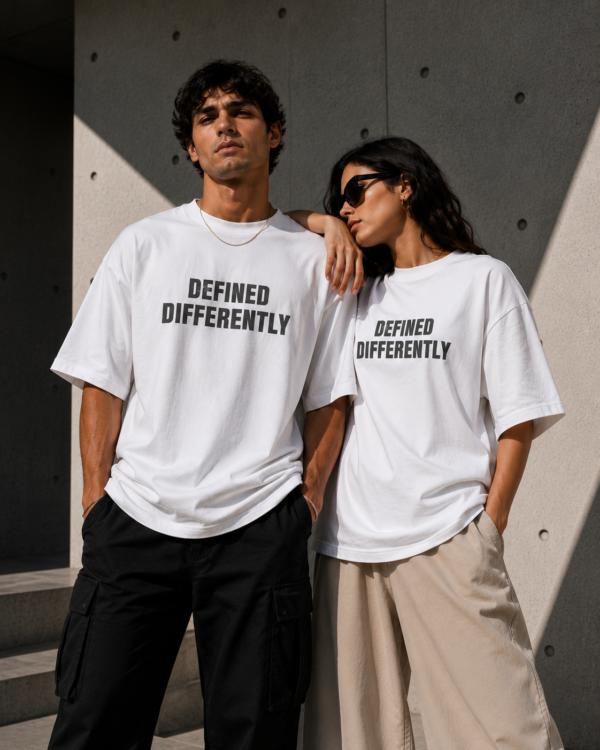 ChatGPT Image Jul 4, 2026, 03_07_28 PM Defined Differently Oversized T-Shirt - White